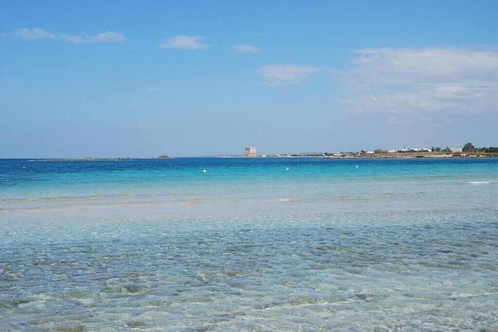 Porto Cesareo - crystal clear sea and the coastline in front of the hotel